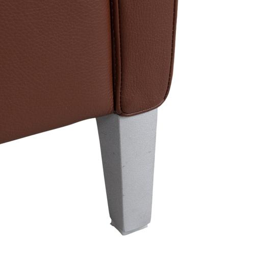 Brown Leather 3300 Two-Seater Sofa from Rolf Benz For Sale - Image 4 of 11