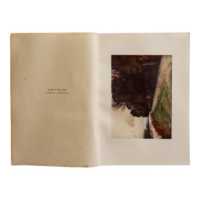 1905 Italian Original Print - Banks of the Arno - From Book Florence & Some Tuscan Cities (1905) For Sale