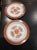 Copeland Spode English fine stone plates. Indian red coloration. These two 8” plates are wonderful for use as serving...