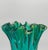 Italian Emerald Green Murano Blown Glass Vase from Maestro Del Vetro For Sale - Image 6 of 9