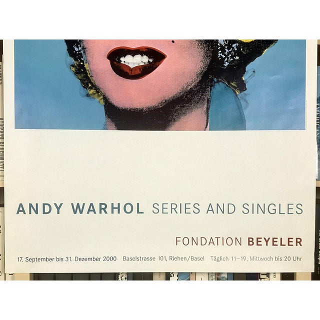 American Andy Warhol Shot Blue Marilyn Original Large Swiss Exhibition Poster For Sale - Image 3 of 10