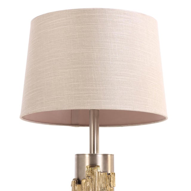 1970s 1970s Brutalist Metal Table Lamp by Laurel Lamp Company For Sale - Image 5 of 6