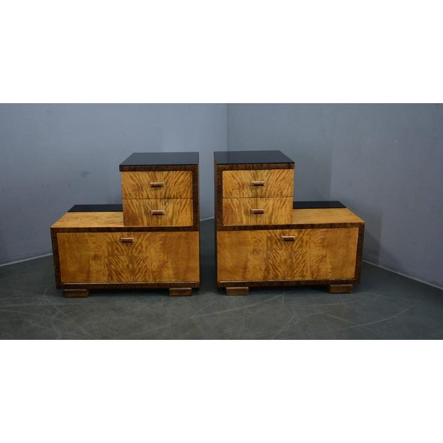 Art Deco Bedside Tables, Czechoslovakia, 1939, Set of 2 For Sale - Image 4 of 18