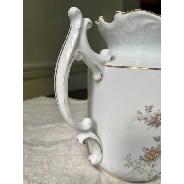 Ceramic Early 20th Century Floral Motif Porcelain Tea Pot After Rc Rosenthal; No Lid For Sale - Image 7 of 9
