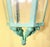 Vintage Neoclassical Verdigris Lantern – Greek Key Detail – Restored & Rewired For Sale - Image 10 of 15