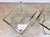 Mid 20th Century Vintage Mid 20th Century Hollywood Regency Brass, Chrome & Glass Italian Side Tables—a Pair For Sale - Image 5 of 12