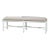 French Country Painted Bench - White For Sale