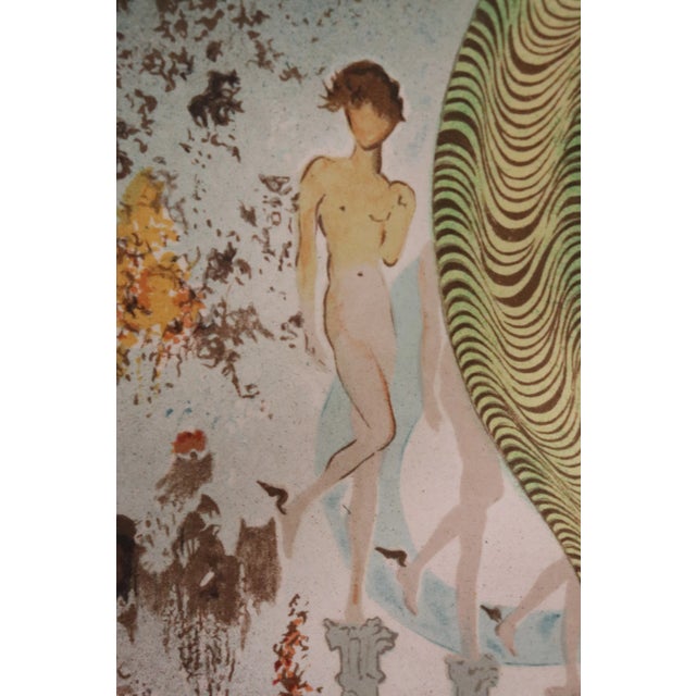 Surreal Figural Signed Print With Nudes For Sale - Image 10 of 12