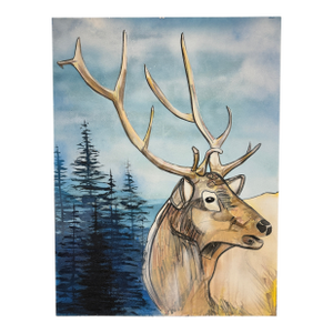 The Deer by Angelo Accetturo Original Acrylic Painting on Canvas