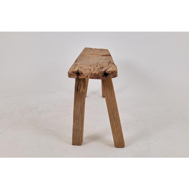 Wood Reclaimed Oak Wood Bench by Logniture For Sale - Image 7 of 18