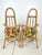 Vintage Tall Back Rattan Arm Chairs- A Pair For Sale - Image 10 of 12