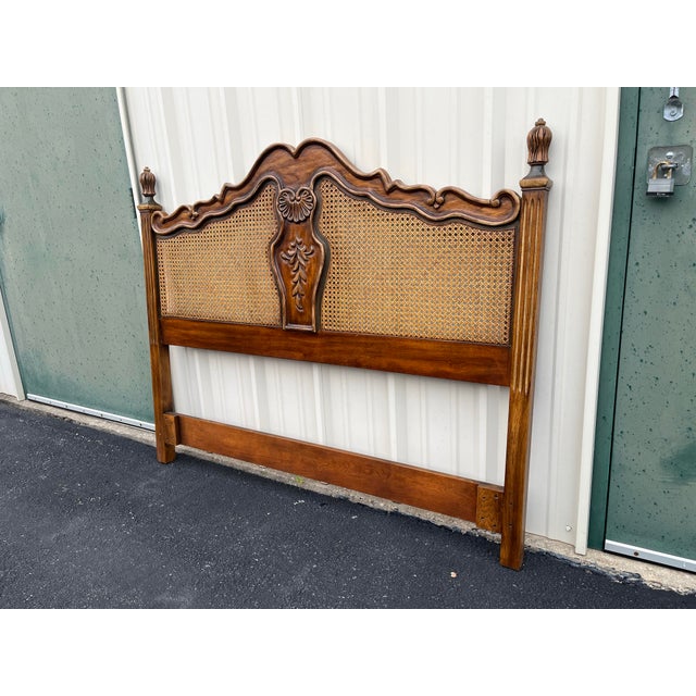 Drexel Heritage 1980s Drexel Brittany Collection French Country Queen Headboard For Sale - Image 4 of 12