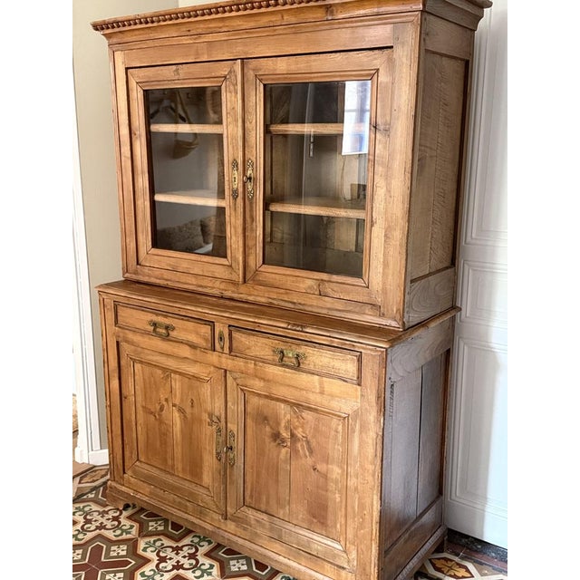 Antique French Cherry Wood Cupboard, 1800s For Sale - Image 5 of 18