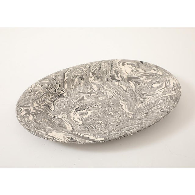 - Here's a gorgeous vintage platter for your holiday turkey. In a chic grisaille color palette with a marbleized pattern,...