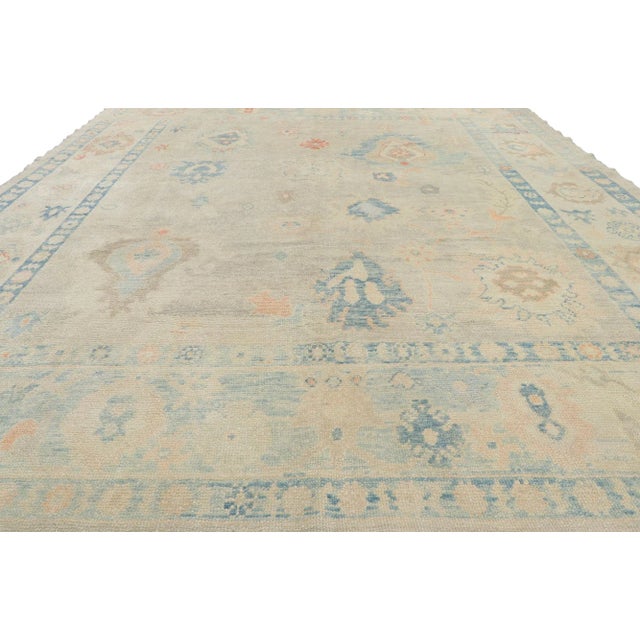 Modern Style Turkish Oushak Rug, 08'04 X 11'01 For Sale - Image 4 of 9
