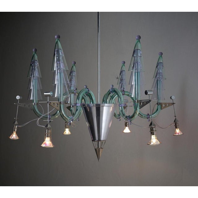 1980s Murano Glass Chandelier by Gian Paolo Canova & Carlo Moretti, 1988 For Sale - Image 5 of 18