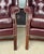 Pair of Vintage Maroon Leather Wingback Chairs by Classic Leather For Sale - Image 11 of 17