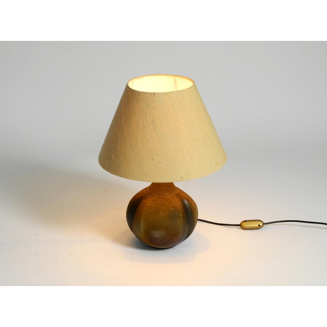 Textile Ceramic Table Lamp with Fabric Shade, 1960s For Sale - Image 7 of 18