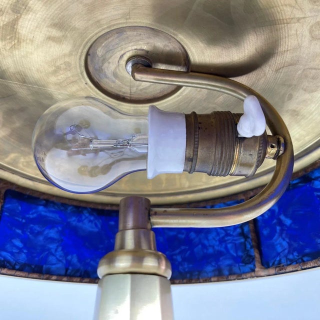 Art Deco Brass Table Lamp, 1930s For Sale - Image 4 of 12