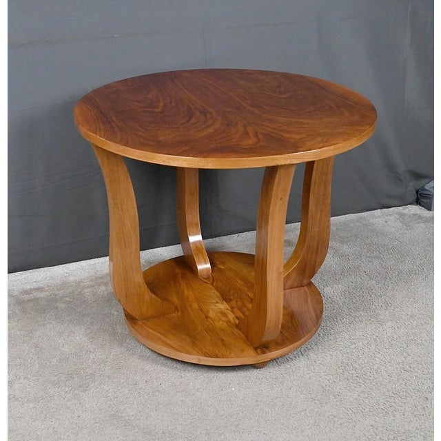 Art Deco Walnut Side Table, 1930s For Sale - Image 3 of 13