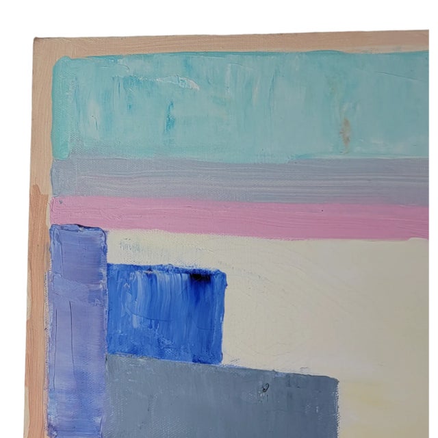 Abstract Constructivist Oil Painting Canvas Signed "Smith" For Sale In San Francisco - Image 6 of 11