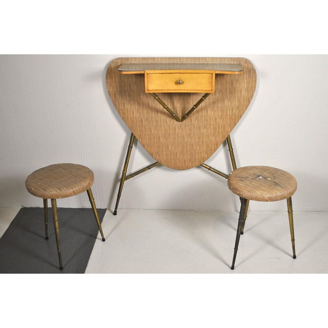 Italian Console Table, 1960s, in Worn conditions. Designed 1960 to 1969