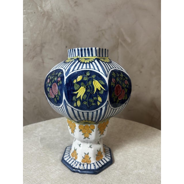 Vintage Vase in Polychrome, 1925 For Sale - Image 11 of 14
