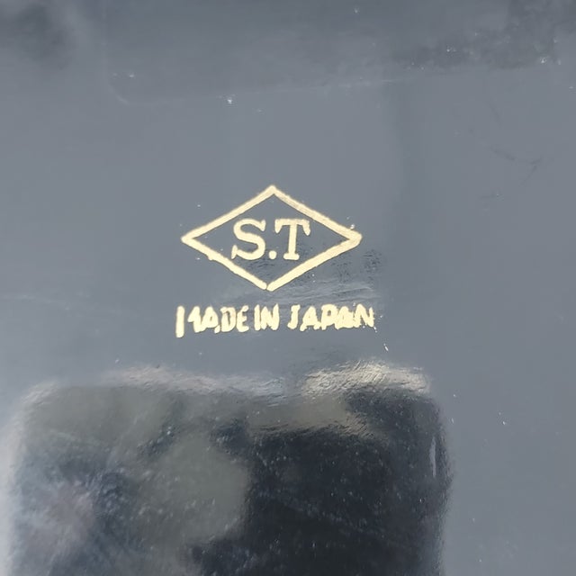 Mid 20th Century MCM Japanese Lacquerware Salad Marked St - Set 7 Pieces For Sale - Image 12 of 12