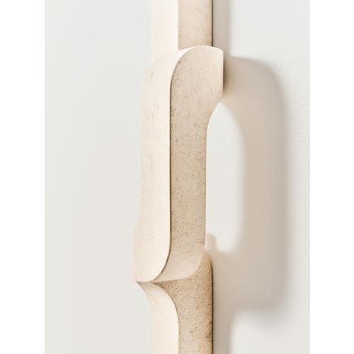 Serpentine Sconce in Saint Raphael Limestone by Farrah Sit For Sale - Image 6 of 8