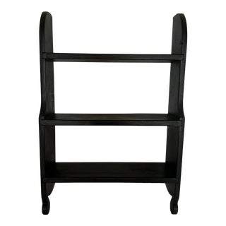 Early 20th Century Black Wall Shelf For Sale