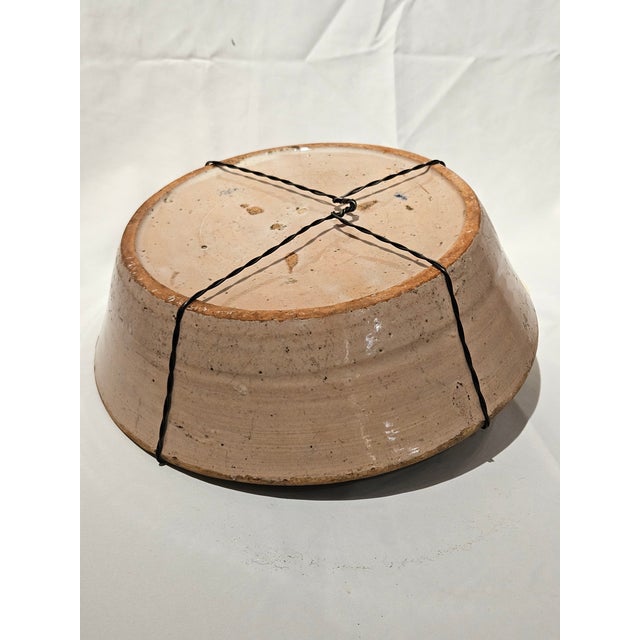 Mid 19th Century Spanish Ceramic Fajalauza Bowl From Granada For Sale - Image 4 of 6