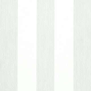 Schumacher Edwin Stripe Wide Wallpaper in Birch For Sale