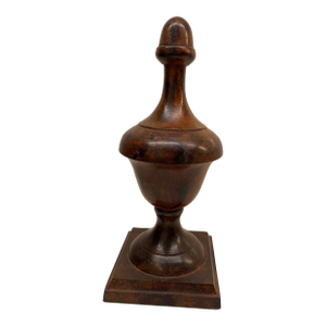 Vintage Heavy Bronze Cast Iron Finial Door Stop / Book End / Decorative Piece