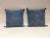 Ink Blue Handmade Cactus Silk Pillow Covers - a Pair For Sale - Image 8 of 9