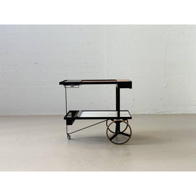 Serving Trolley by Cees Braakman for Pastoe, Netherlands, 1950s For Sale - Image 15 of 16