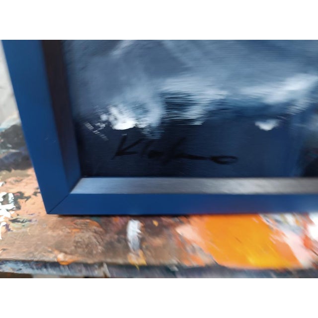 Contemporary Ovidiu Kloska, Blue Gravity of the Forgotten Bloom, 2025, Acrylic on Canvas For Sale - Image 3 of 9