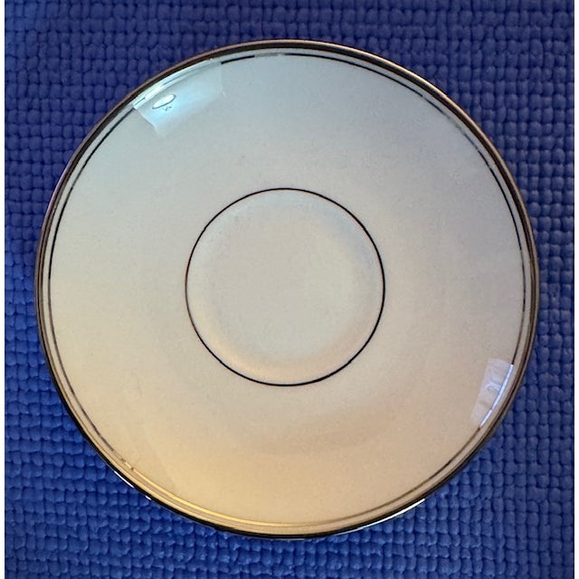 White 72 Piece Fine China-Waterford Kilbarry Platinum (Place Setting for 12) For Sale - Image 8 of 12