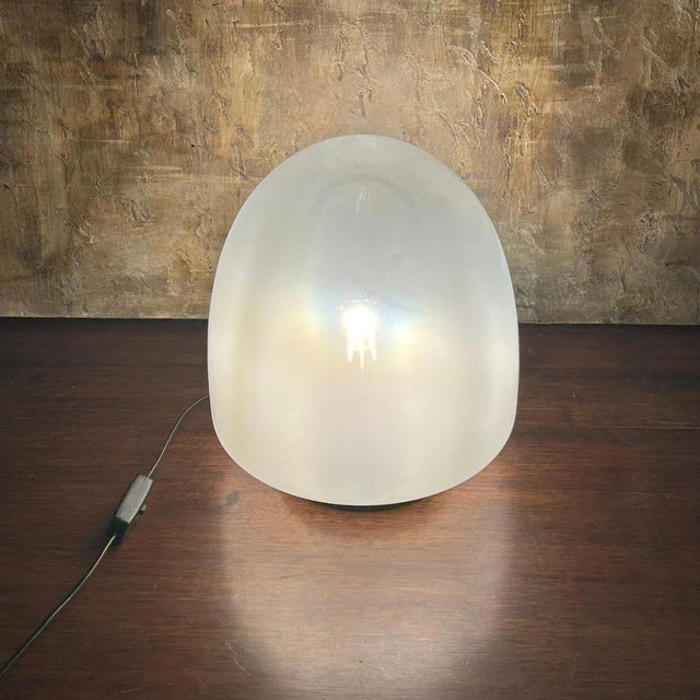 Ebe 34 Table Lamp in Glass and Metal by Giusto Toso for Leucos, Italy, 1970s For Sale - Image 4 of 13