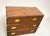 1970s Michael Taylor for Baker Walnut & Brass Campaign Style Dresser For Sale In Philadelphia - Image 6 of 10