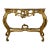 Late 19th Century Louis XV Gilded Console With Rose Marble Top For Sale