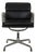 Ea-208 Chair in Black Leather by Charles Eames, 2000s For Sale
