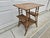 Weathered Burnt Bamboo Reed Side Table Plant Stand For Sale - Image 4 of 14