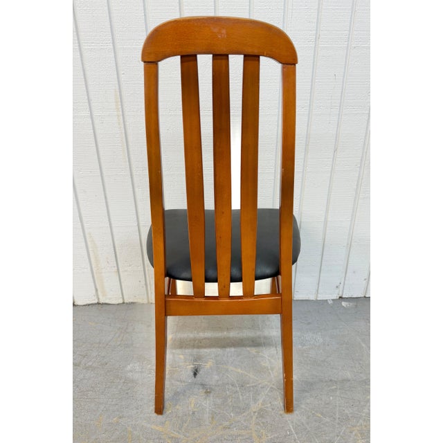 Vintage Danish Modern Eva Style Teak Dining Chairs - Set of 8 For Sale - Image 4 of 7