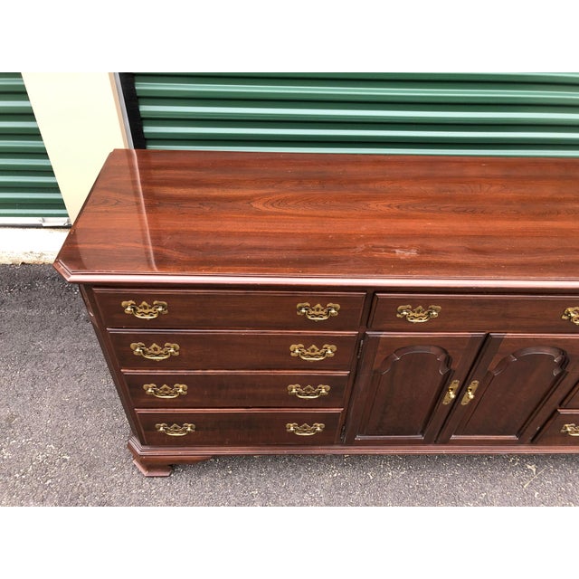 Ethan Allen Court Cherry Chippendale Triple Dresser Chairish