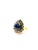Bochic “Orient” Vintage Rose Cut Diamond & Tanzanite Ring Set 18K Gold & Silver For Sale - Image 4 of 15
