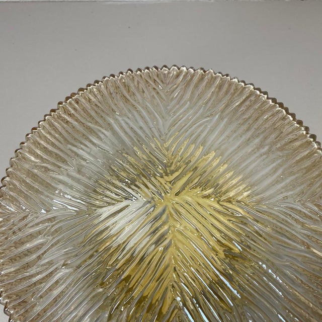 Amber Textured Wall Light by Helena Tynell from Glashütte Limburg, 1960s For Sale - Image 10 of 18