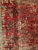 Antique Persian Sarouk Area Rug, Handwoven All-Over Floral Pattern, Red & Navy, 4’ X 5’ For Sale In Chicago - Image 6 of 10