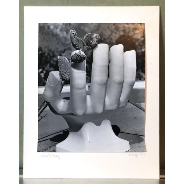 Printmaking Materials Naomi Savage, Photo Of Pedro Friedeberg Hand Chair Vintage Silver Gelatin Photograph, 1981 For Sale - Image 7 of 7