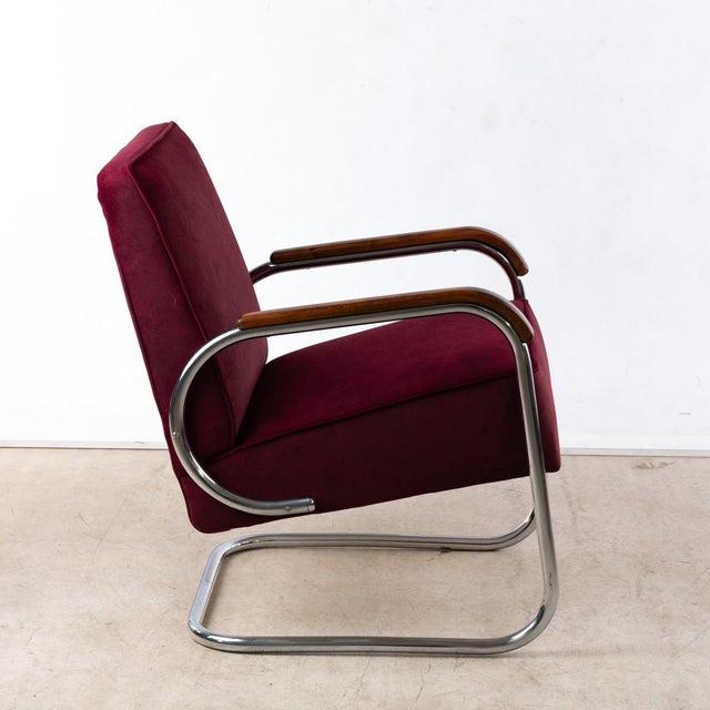 Bauhaus Bauhaus Cantilever Chairs by Gottwald, 1930s, Set of 2 For Sale - Image 3 of 8