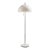 Vintage Fagerhults Swedish Mid-Century Mushroom Floor Lamp 1970s White Dome Rare Us Find MCM Scandinavian Lighting For Sale